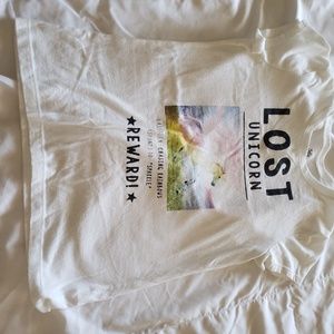White unicorn shirt